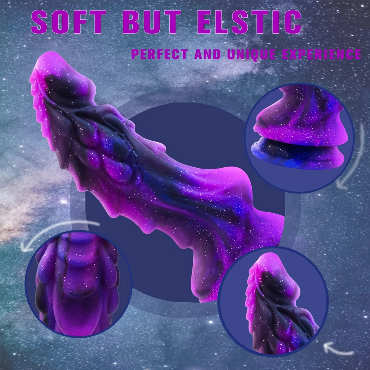 ColorMist Ripple Dildo – Ultra-Ridged Silicone with Suction Base 🌈💦✨