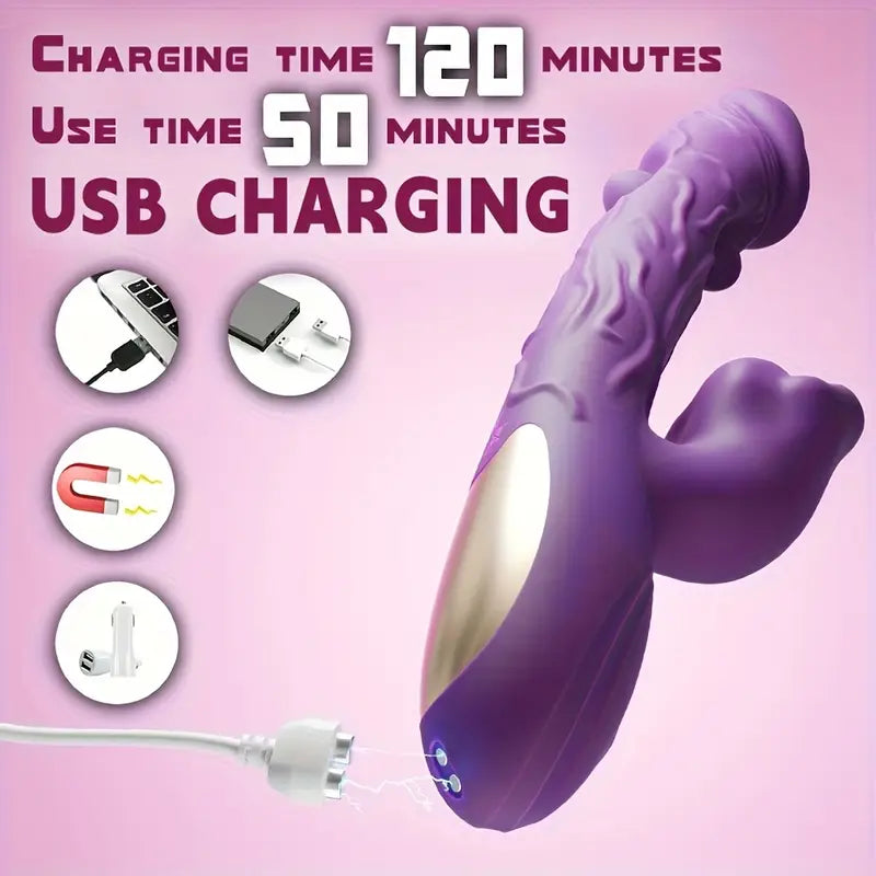 DualLips Flicker Tongue & Girth Grip Vibrator π¦π₯