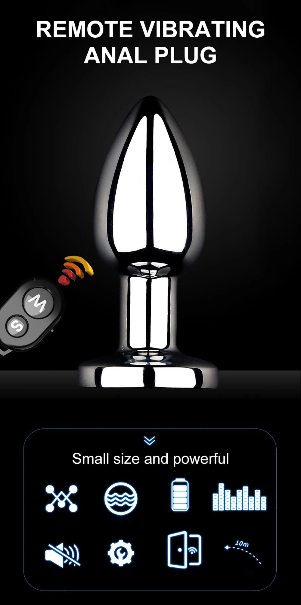 VoltPlug – Vibration-Loaded Metal Butt Plug for Power Players ⚙️🍑🔋
