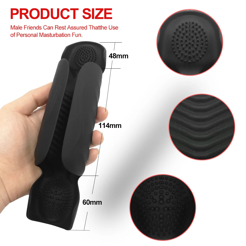 GlansRush X – 10-Speed Vibrating Trainer for Edge Play and Erection Boost 🍑⚡🎮