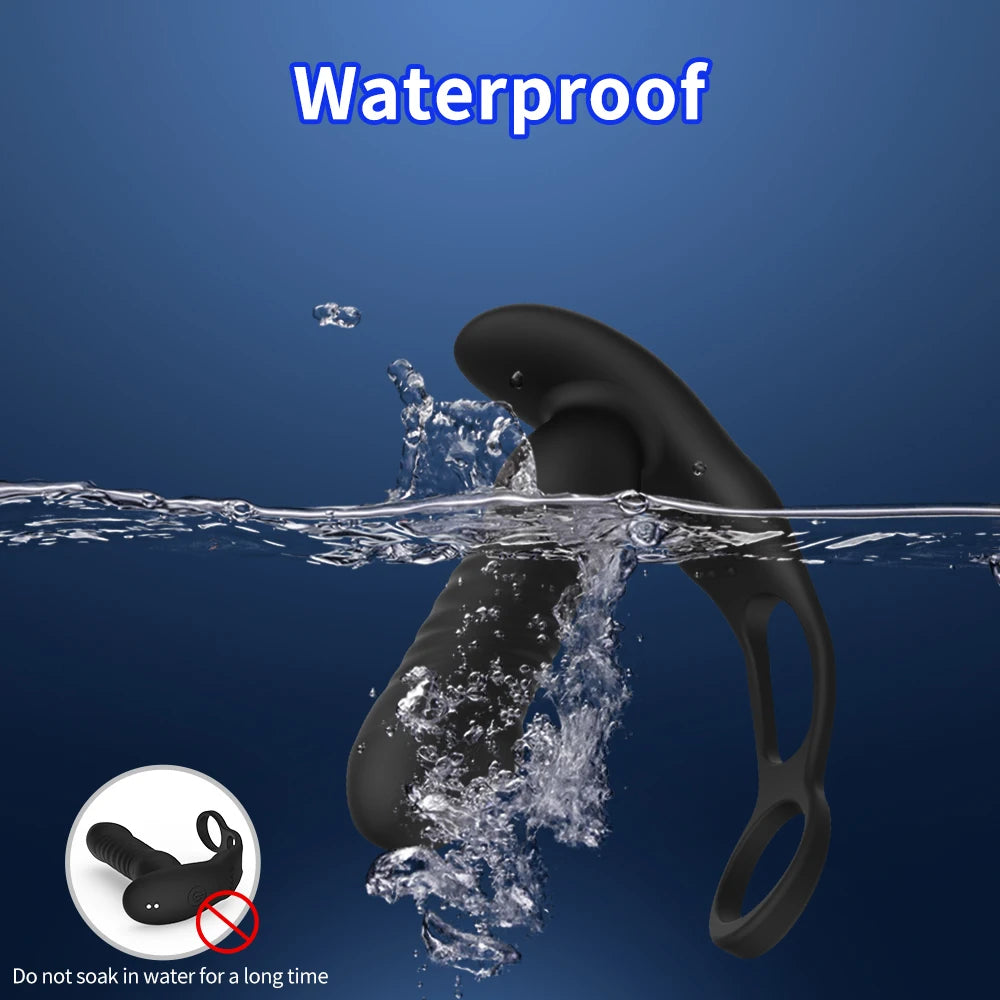 STIMUFORCE™ – Telescopic Prostate Vibe with Cock Ring Control 💥🍑