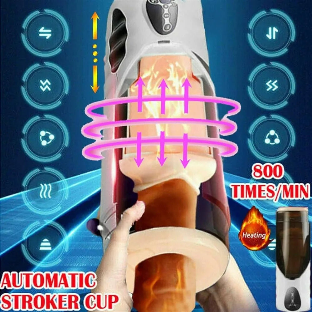 Navigator Cup – Automatic Stroker with Heating & Interactive Voice 🔥