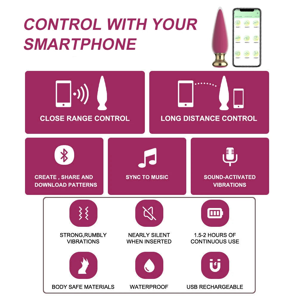 VelvetSync β Smartphone-Controlled Plug with Deep Pulse Power π±ππ