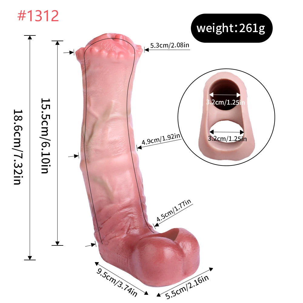 MegaGrip – Thick Boost Vein Sleeve with Ball Harness