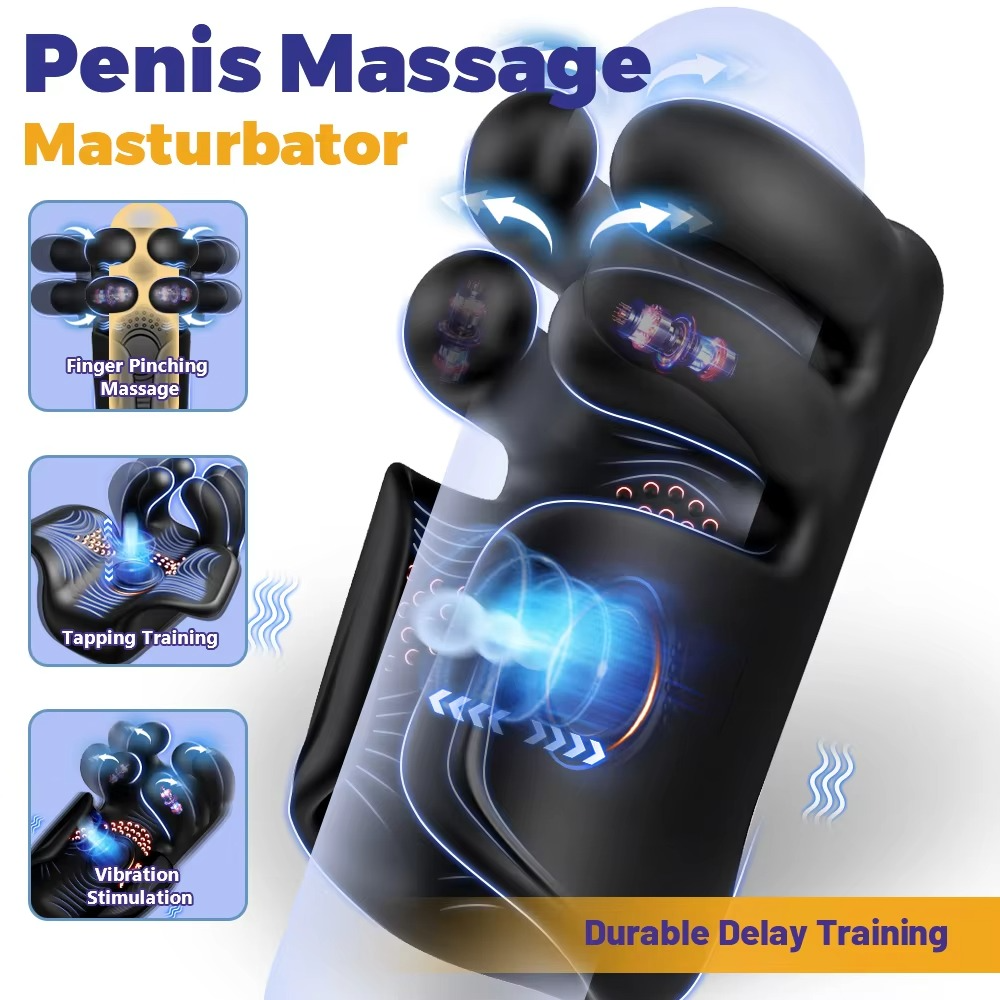 GripTease X – 10-Finger Tapping & Vibe Trainer for Total Glans Control 🔥🖐️💦