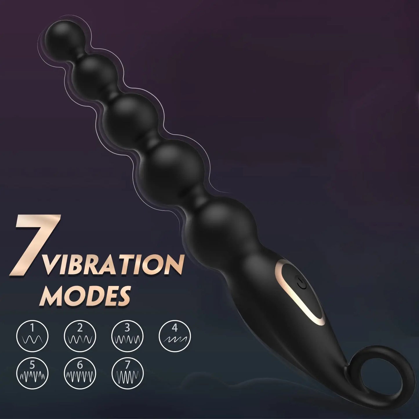 RippleRush β Vibrating Beaded Plug for Rolling Backdoor Bliss π€ππ¦