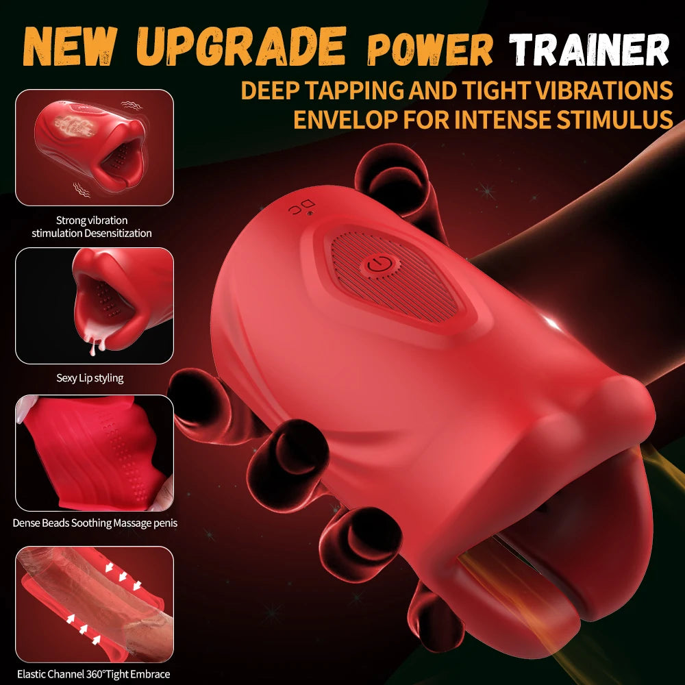 Red Lip Tease β App-Controlled Vibrating Mouth Trainer ππ±π₯