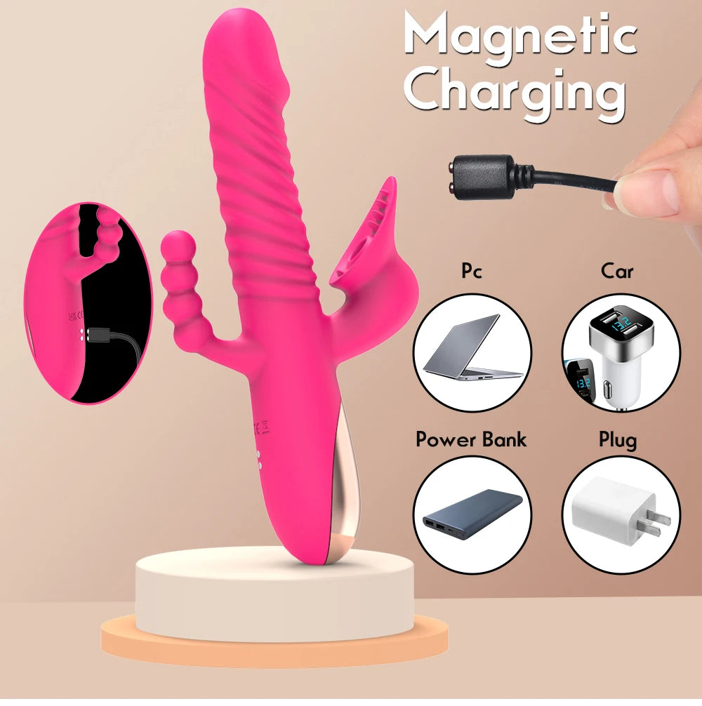 Triple Tease β Sucking, Stretching & Vibration Wand π