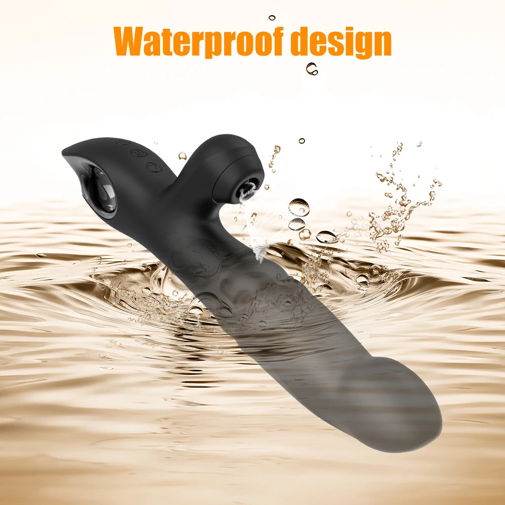 SuctionWave Beaded Thrusting Vibrator💦💓