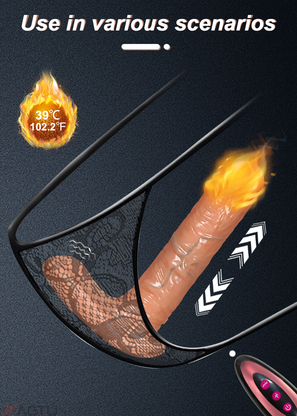 CoreHeat – Realistic Heated Dildo with Remote Thrust Control 💘🧲🔥