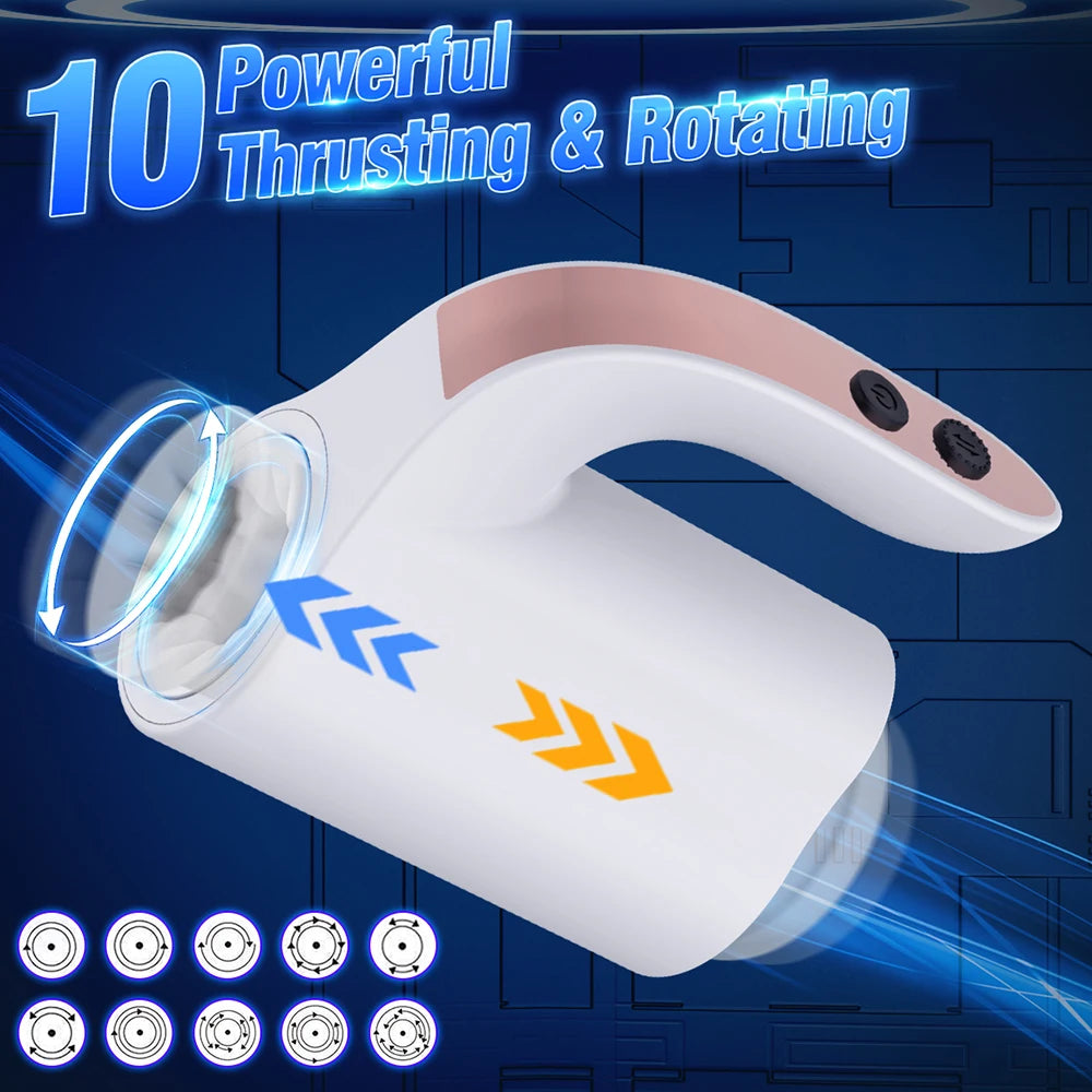 AutoGrip Twist – Rotating Telescopic Pleasure Cup 💦🔁