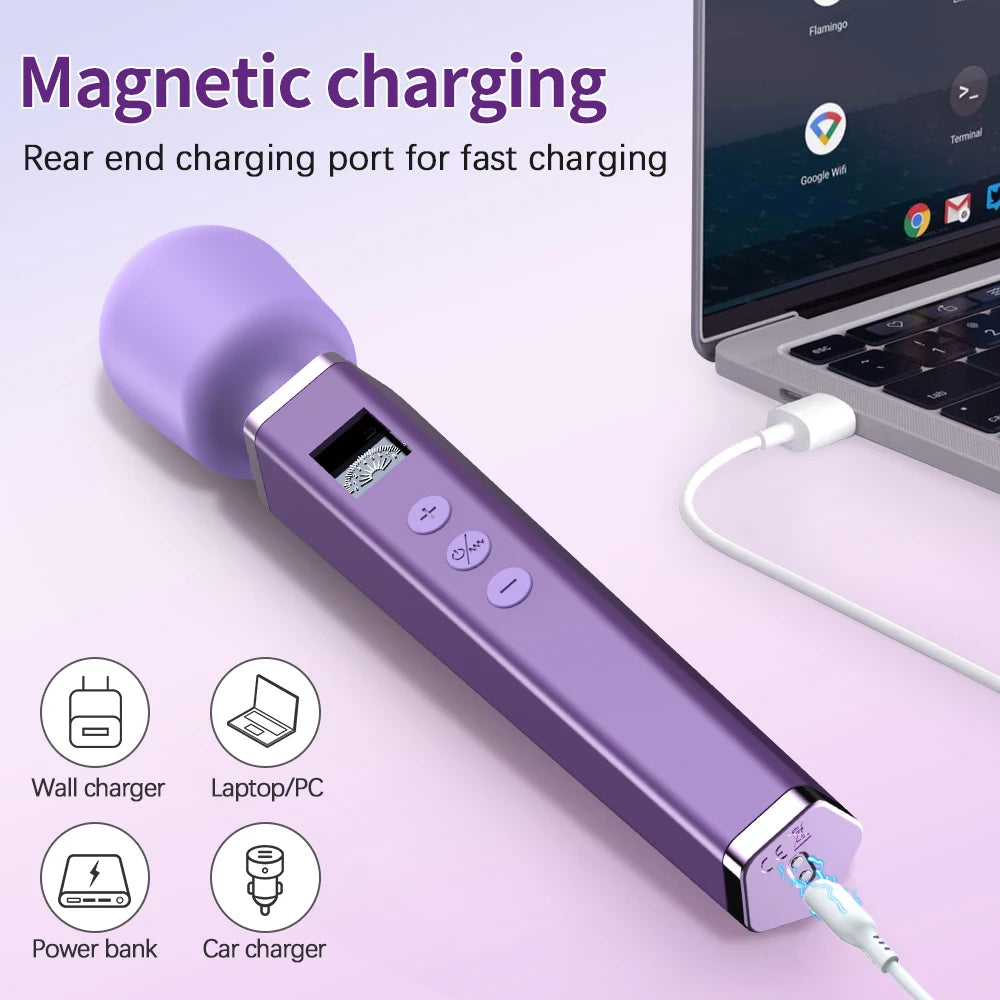 VibeMaster 8-Speed Wand Massager🔮💜✨