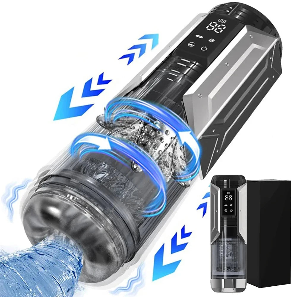 PowerGrip 3D – Thrust & Suction Smart Masturbator 2.0🔥