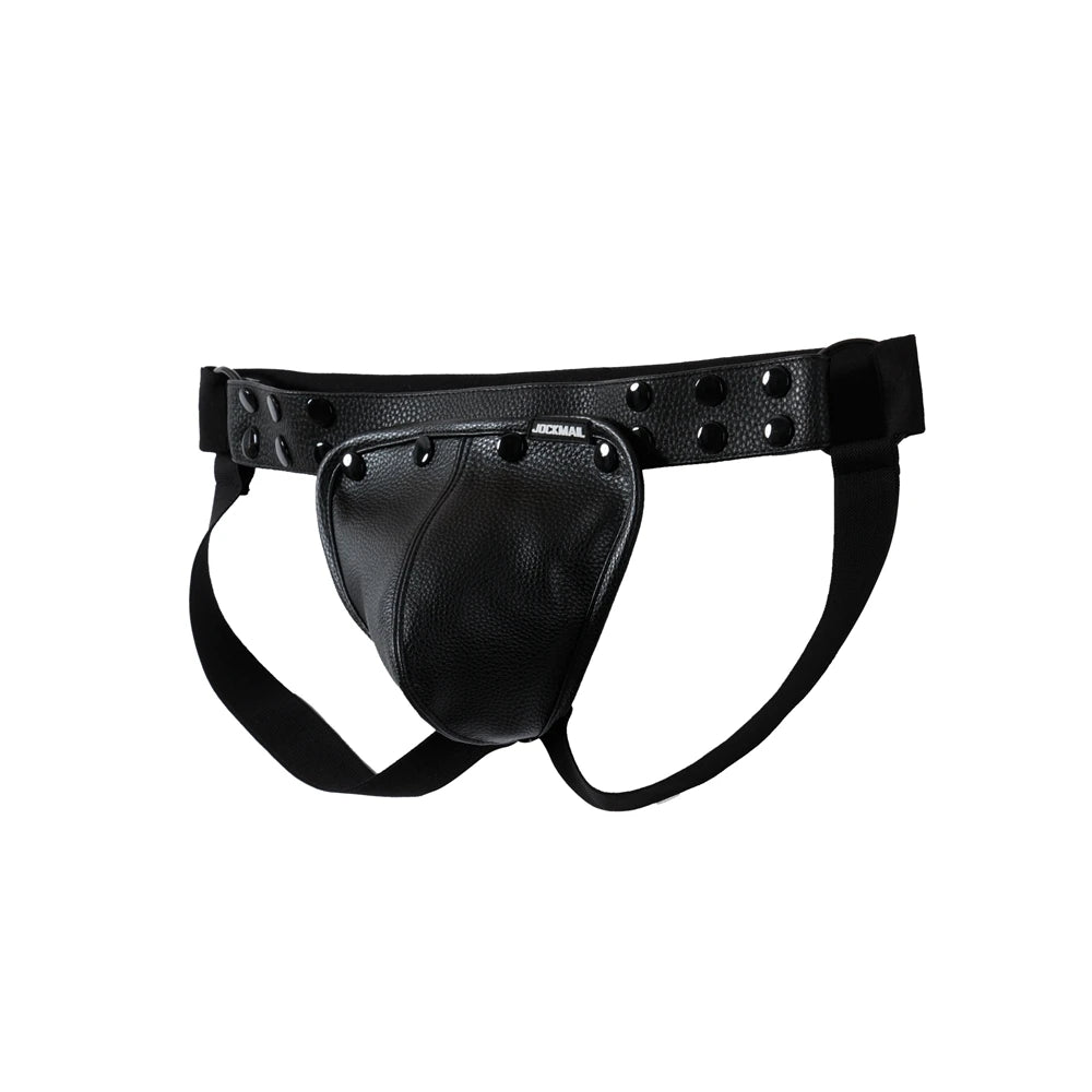 LockStrap Duo – Leather Jock & Chest Harness Set 🖤🔗