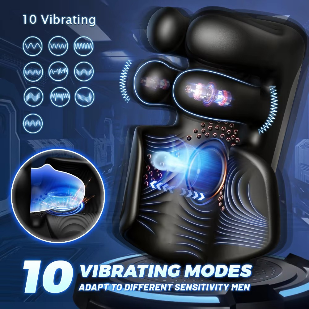 GripTease X – 10-Finger Tapping & Vibe Trainer for Total Glans Control 🔥🖐️💦
