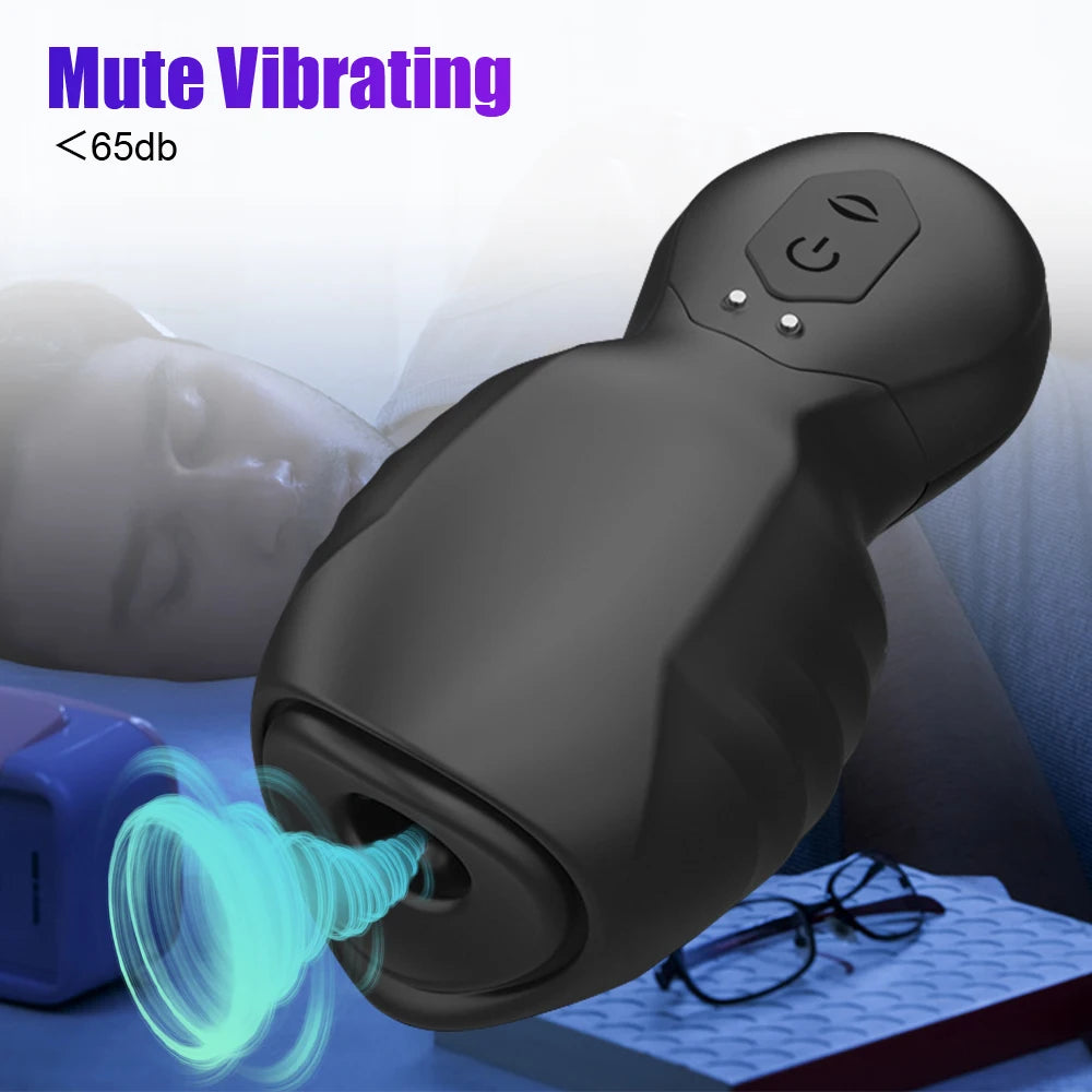 SuckPulse X – 7-Mode Glans Suction Trainer with Vibration & Oral Feel 💋⚡