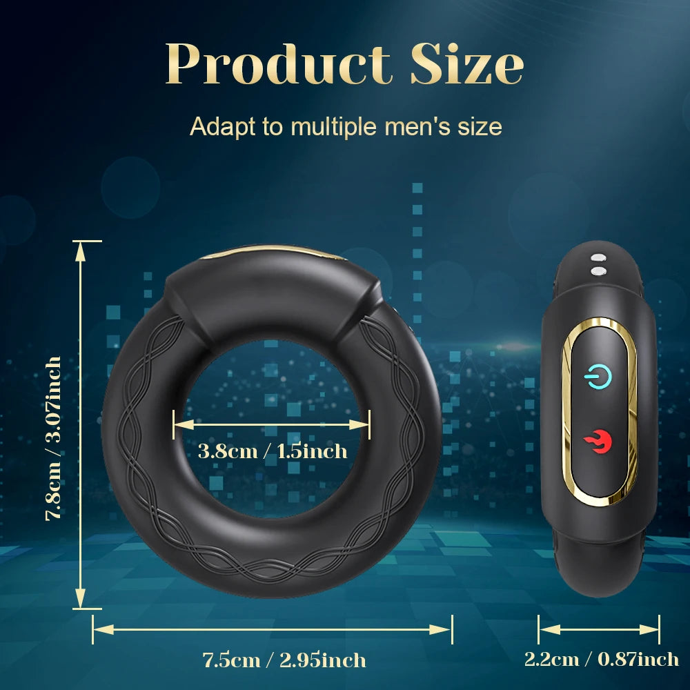 PulseTime Delay Vibe Ring β Intense Vibrating Cock Ring for Men πͺβ±οΈ