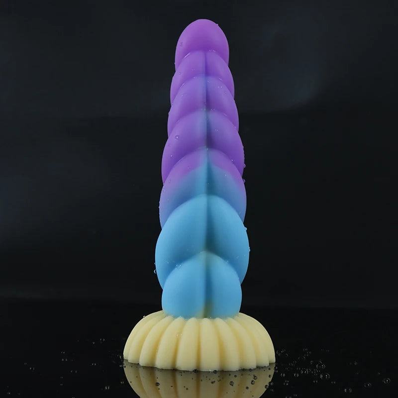 GlowPlug X β Gradient Silicone Dildo with Suction Grip & Waterproof Power πππ
