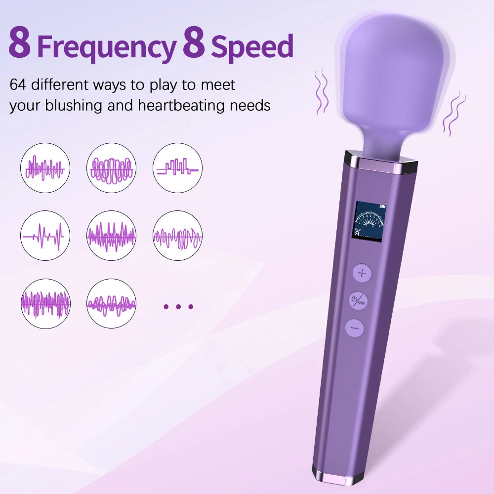 VibeMaster 8-Speed Wand Massager🔮💜✨