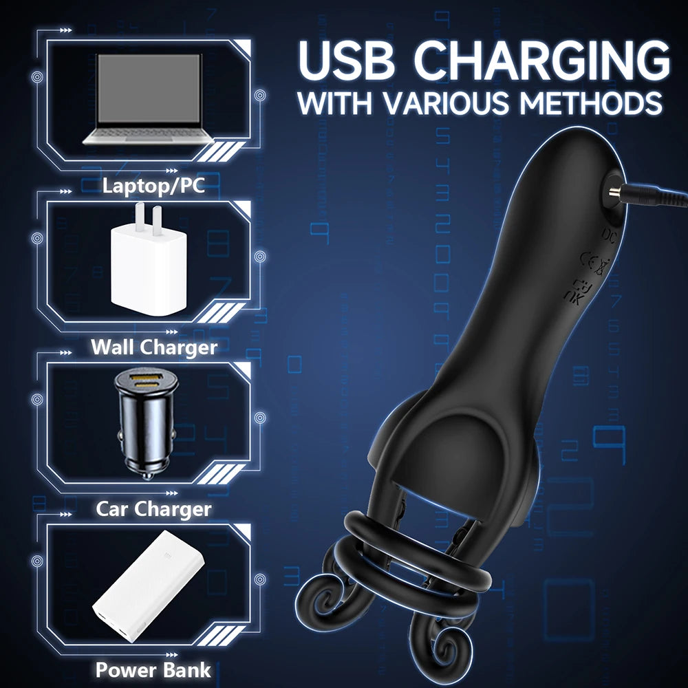 VibeWrap Glans Trainer β Vibrating Penis Ring Stimulator π₯ππ