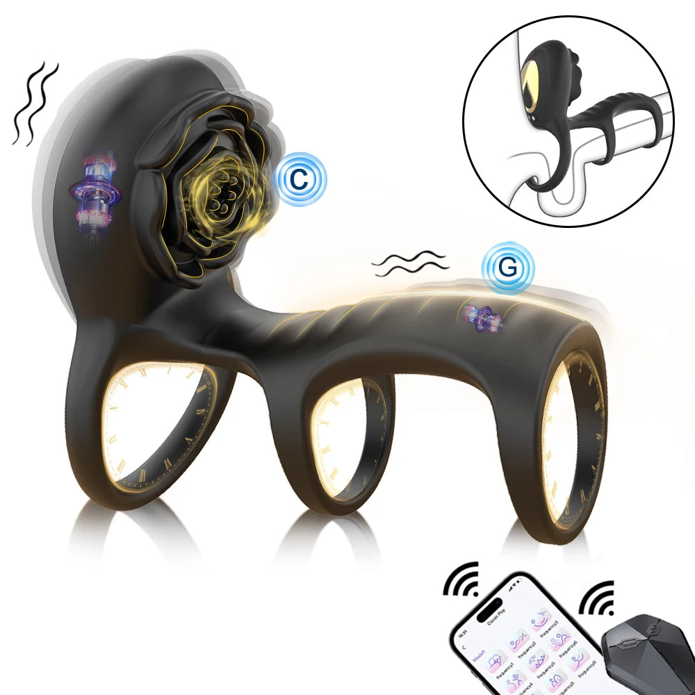 RosePulse Pro โ Dual-Motor Cock Ring with Remote & App Control ๐น๐ฑ