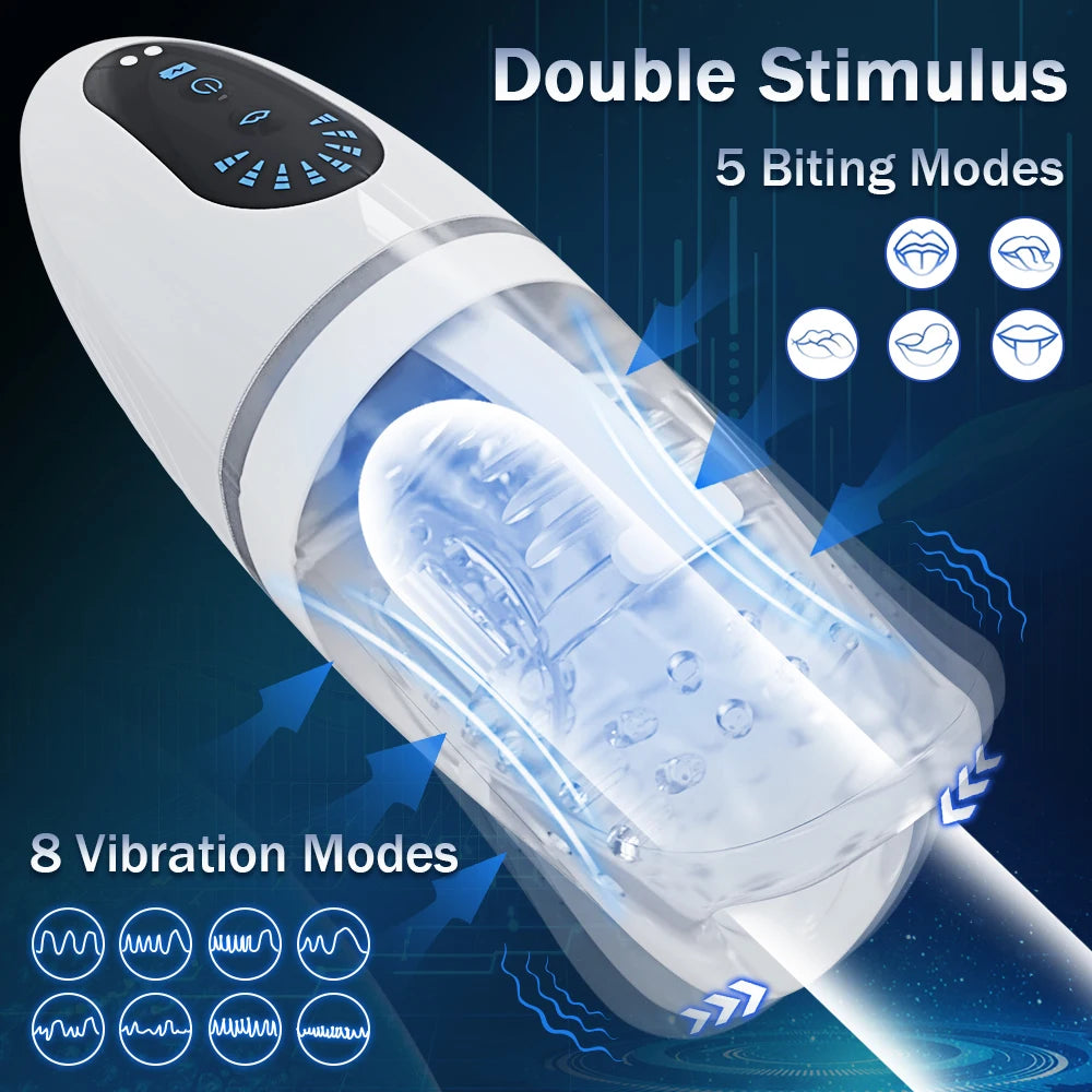 VibeJaw X β Transparent Oral Tease with 3 Motors & 5 Bite Modes πβ‘