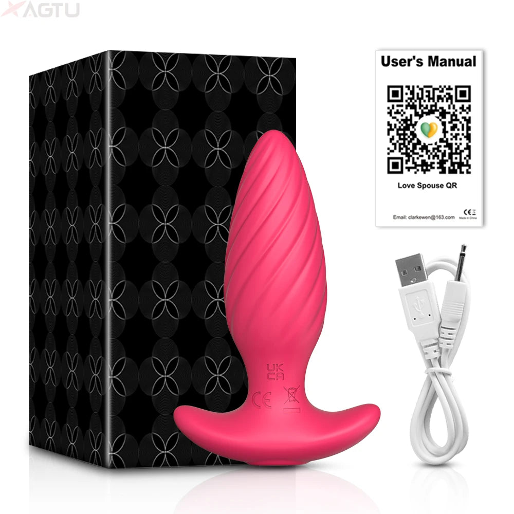 VibeCommand β App-Controlled Spiral Butt Plug for Couples & Solo Play π±ππ