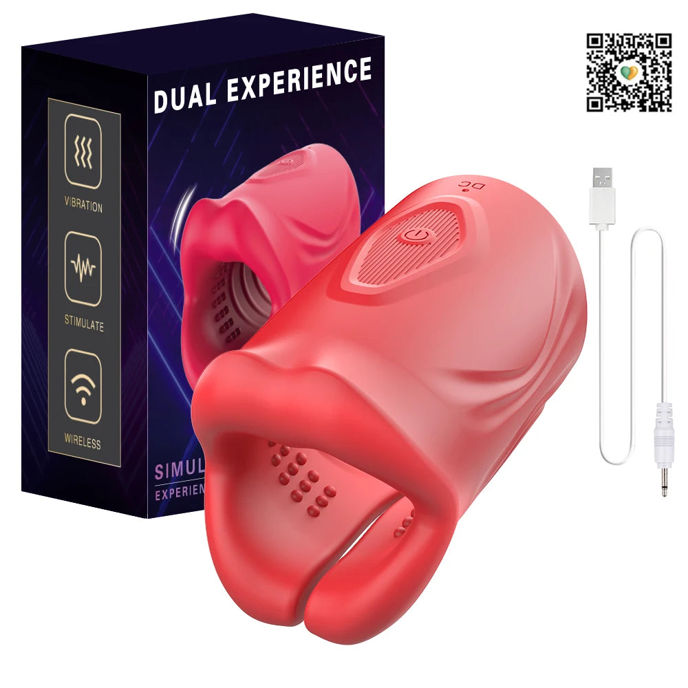 Red Lip Tease β App-Controlled Vibrating Mouth Trainer ππ±π₯