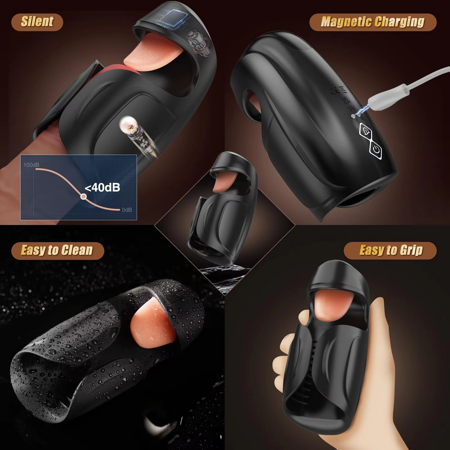TongueTamer X – 2-in-1 Licking & Tapping Glans Vibrator for Intense Edge Training 🍒⚡🌀
