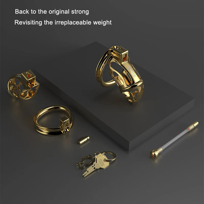 Sevandas Premium Resin Chastity Cage – Gold Edition ✨