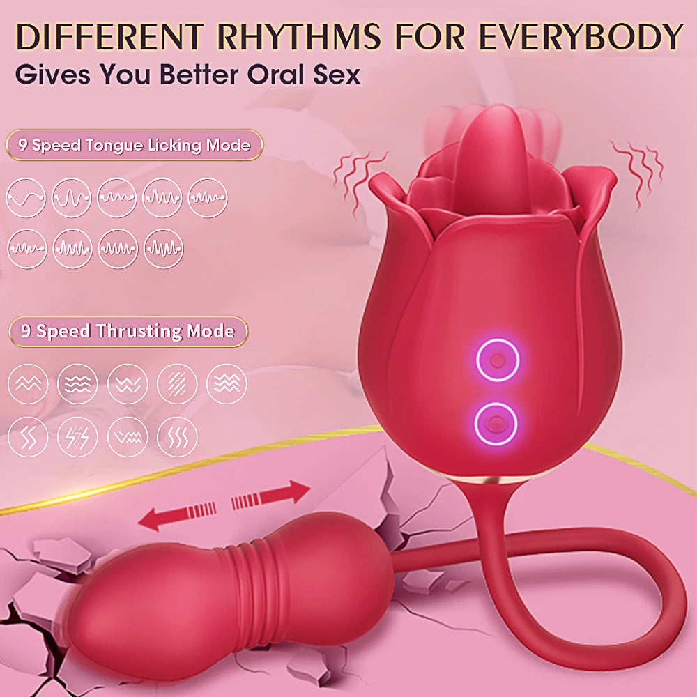 Rose Sucking & Licking Vibrator β Your Personal Blooming Bliss π