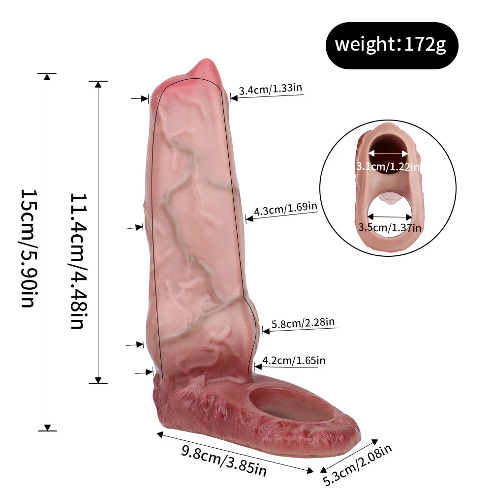 MegaGrip – Thick Boost Vein Sleeve with Ball Harness