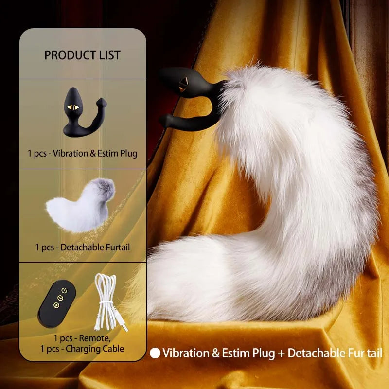 Estim FoxTail Plug 🐾⚡🎁