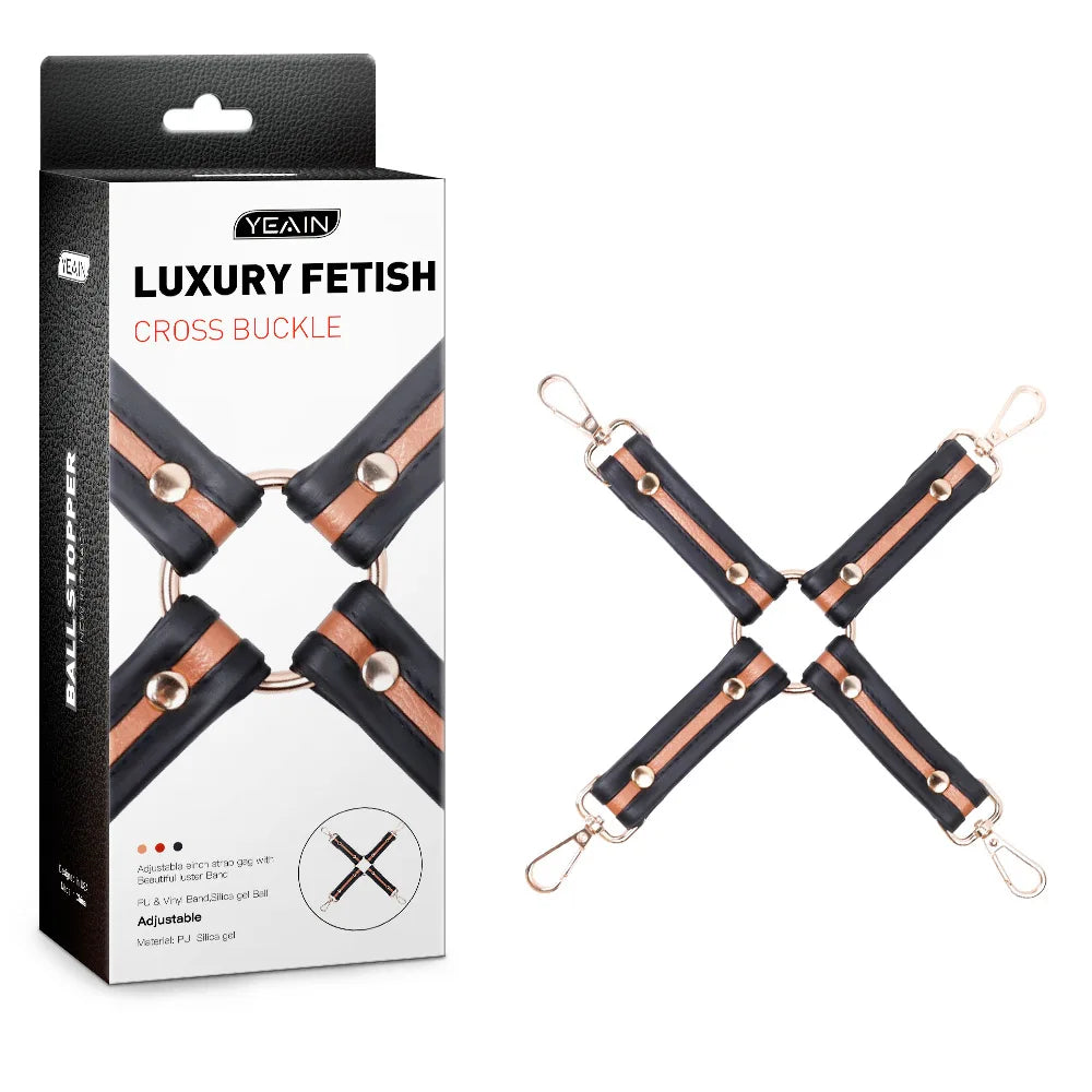 VelvetX™ Luxury Bondage Cross Buckle