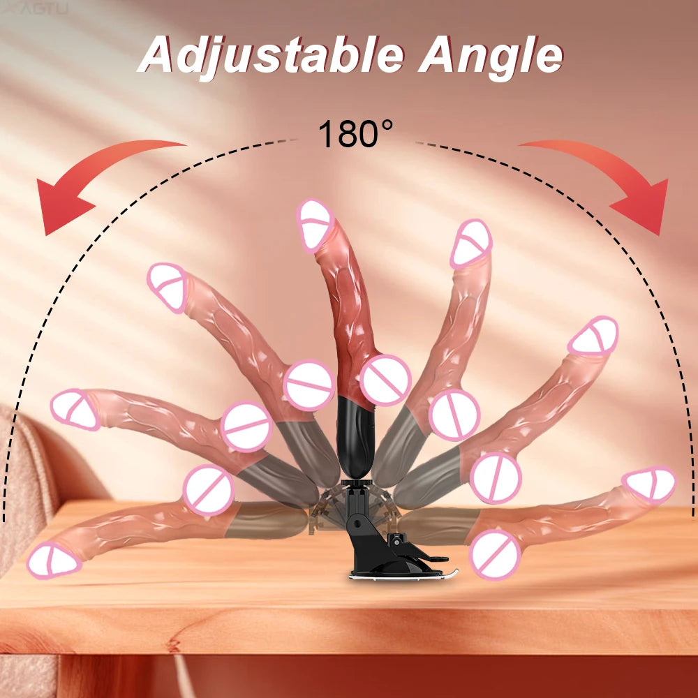 ThrustFlex – Adjustable Angle Dildo with Deep Telescopic Action 🔥🍑🔁
