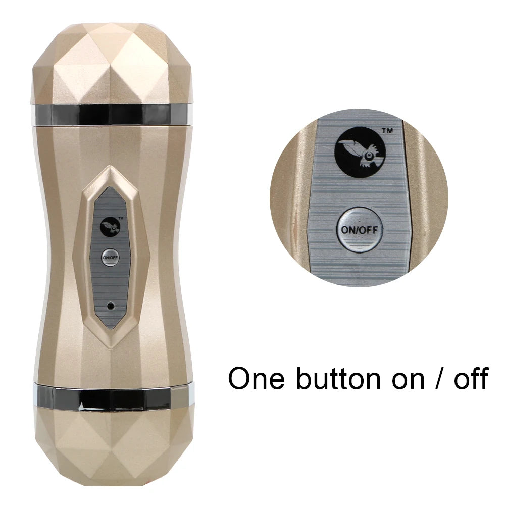 GoldRush MoanMaster – Intelligent Vibration & Voice Masturbator🔥🎧