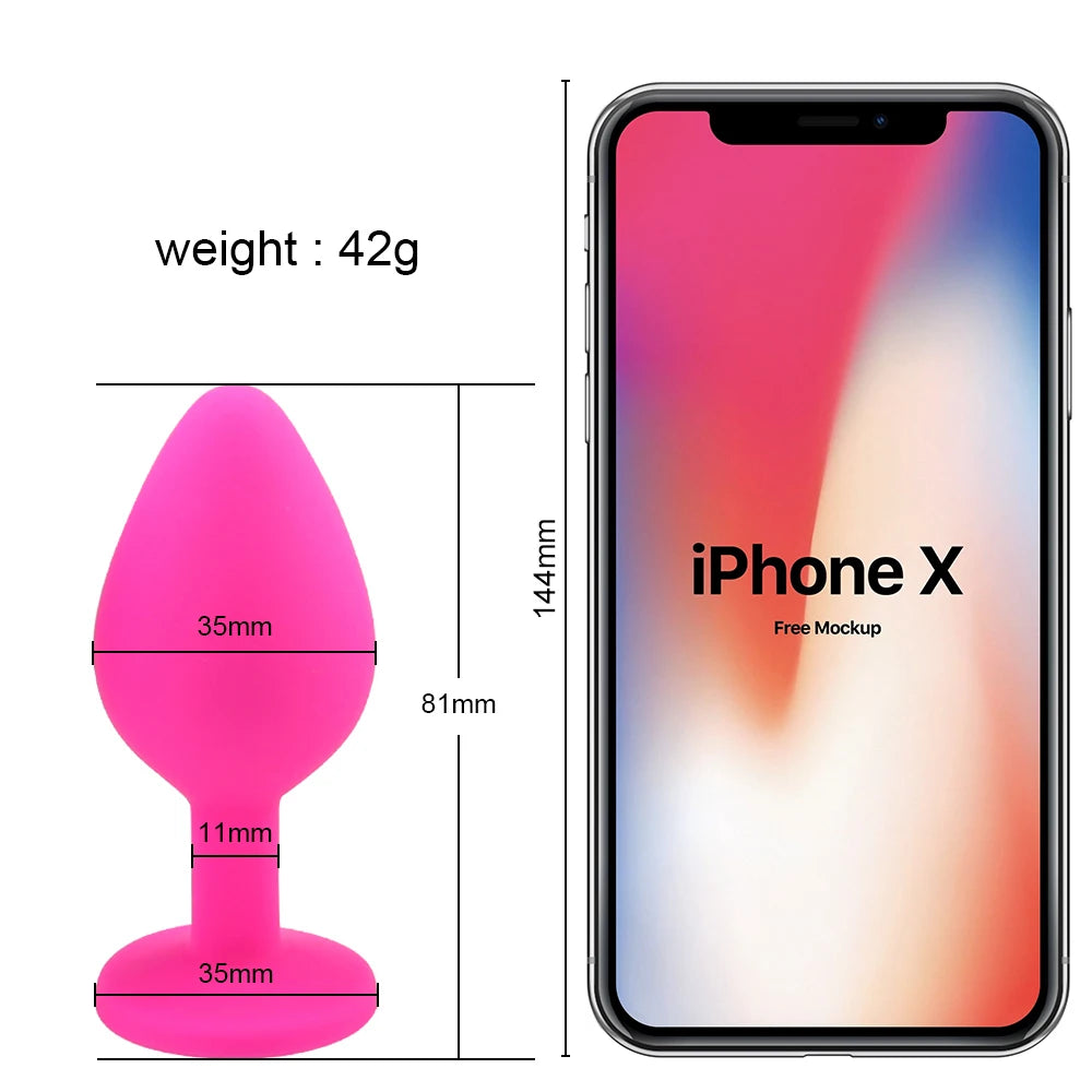 GemPlug β Soft Silicone Booty Jewel ππβ¨