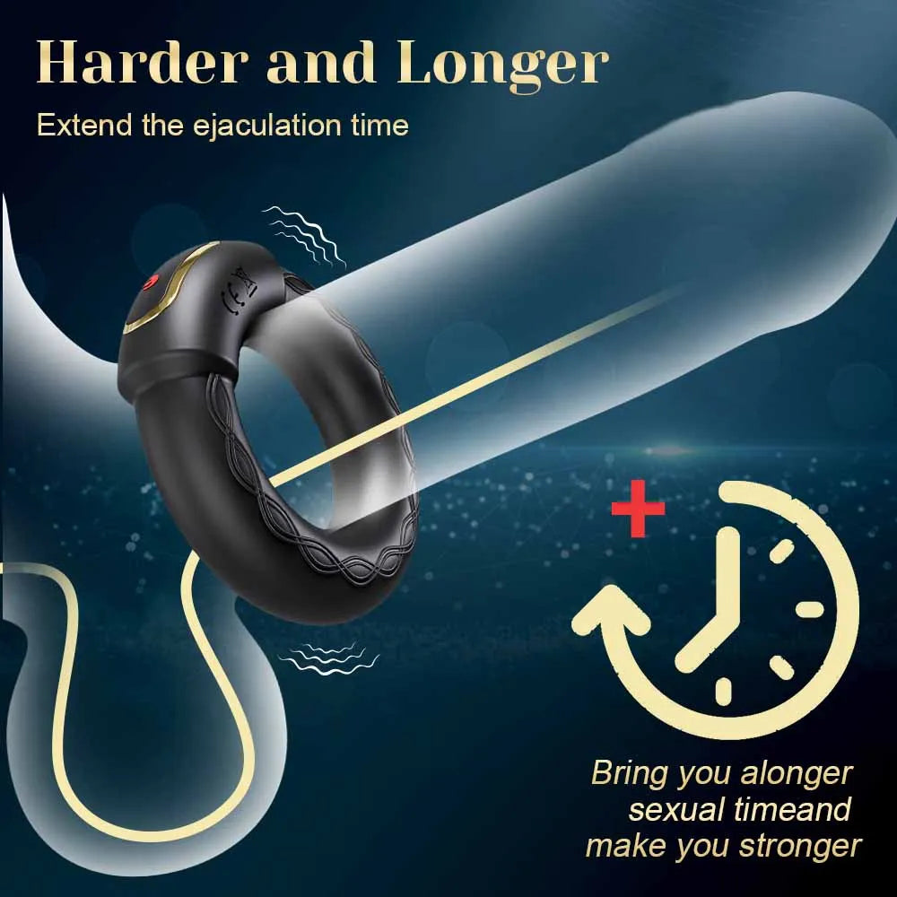 PulseTime Delay Vibe Ring β Intense Vibrating Cock Ring for Men πͺβ±οΈ