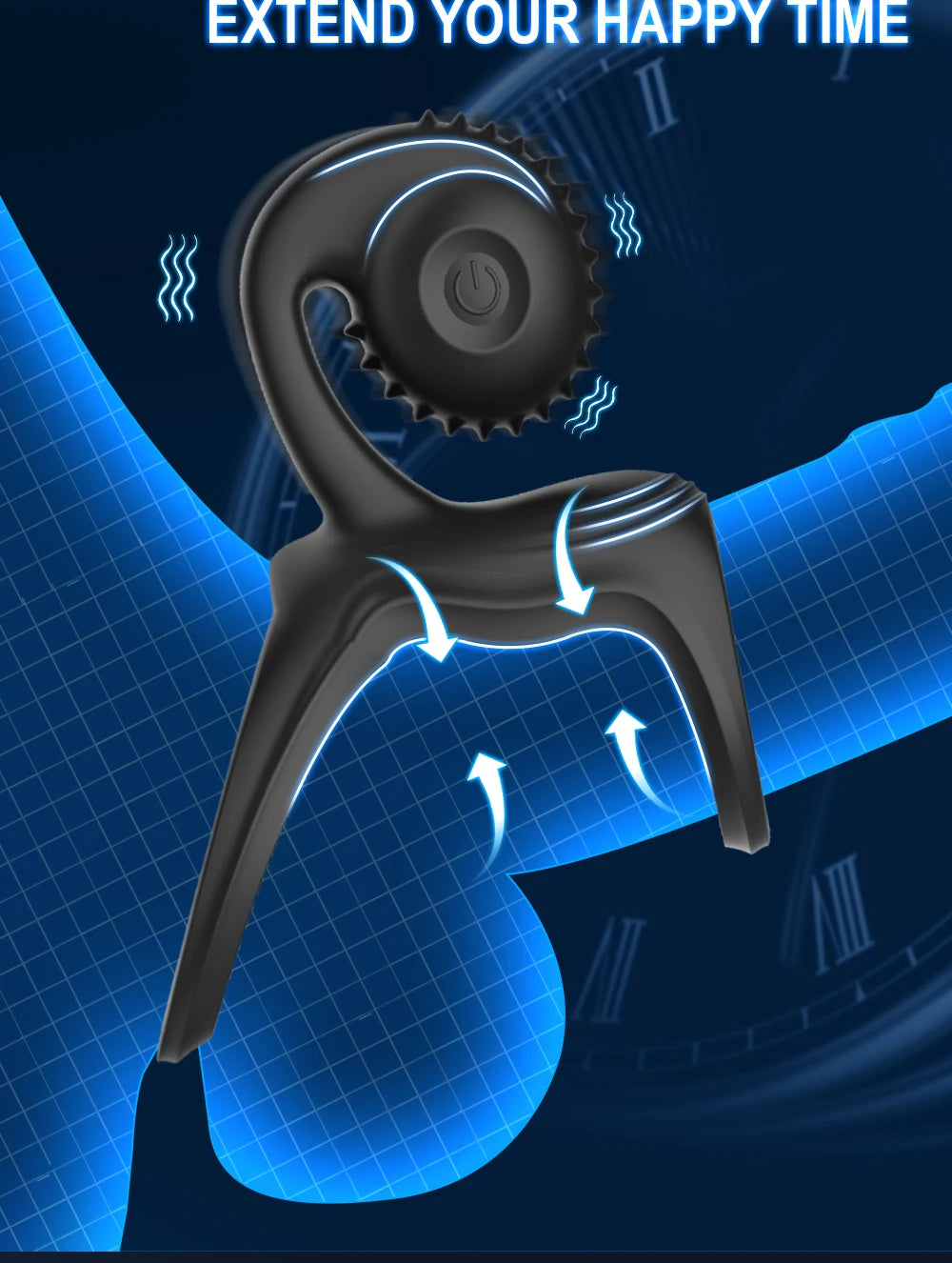TurboGrip 2-in-1 Vibrating Cock Ring 🔥