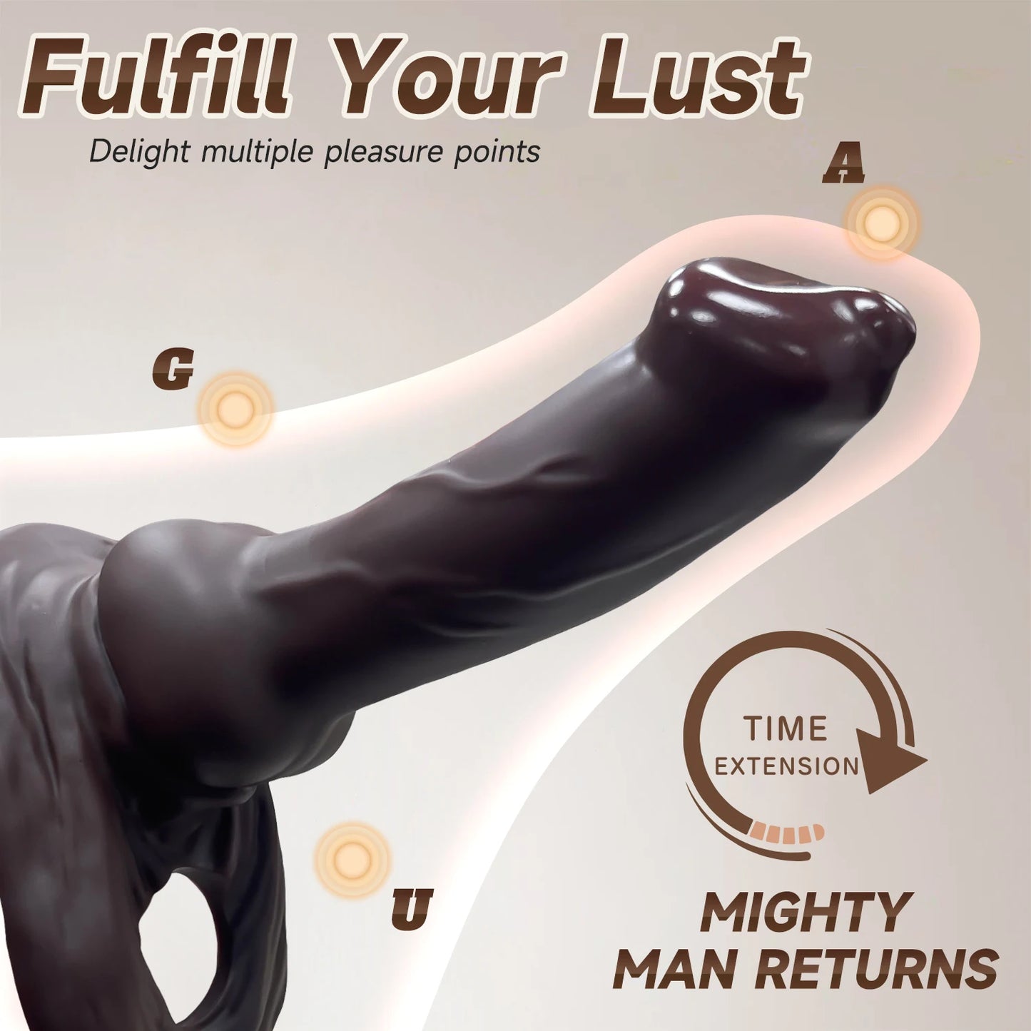 DeepStretch Supreme Cock Sleeve with Testicle Harness 🍫🔥