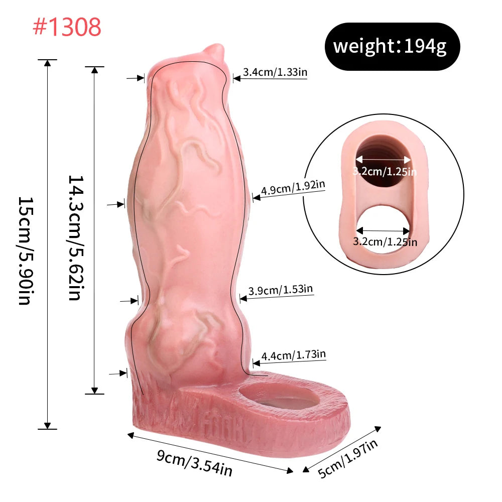 MegaGrip – Thick Boost Vein Sleeve with Ball Harness