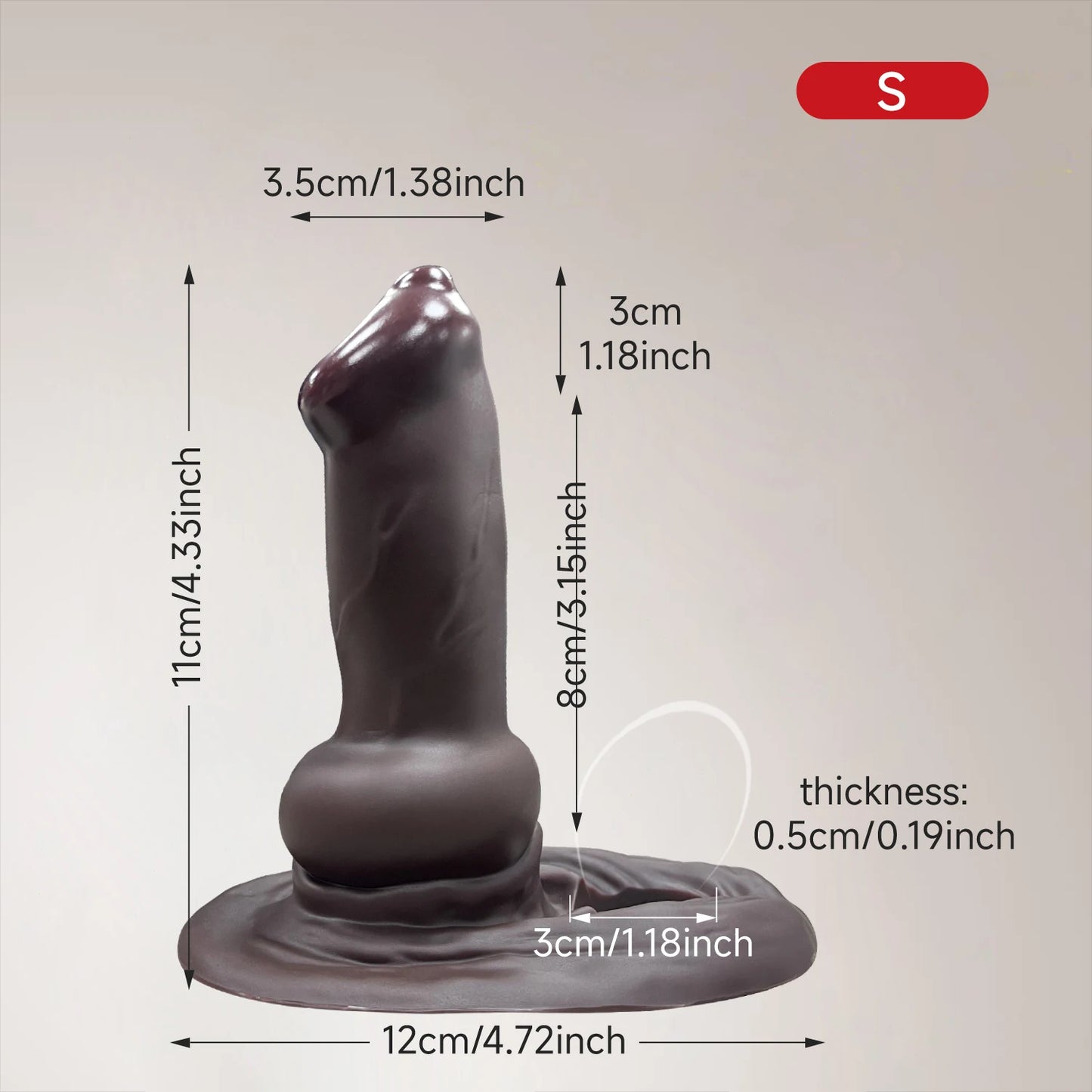 DeepStretch Supreme Cock Sleeve with Testicle Harness 🍫🔥