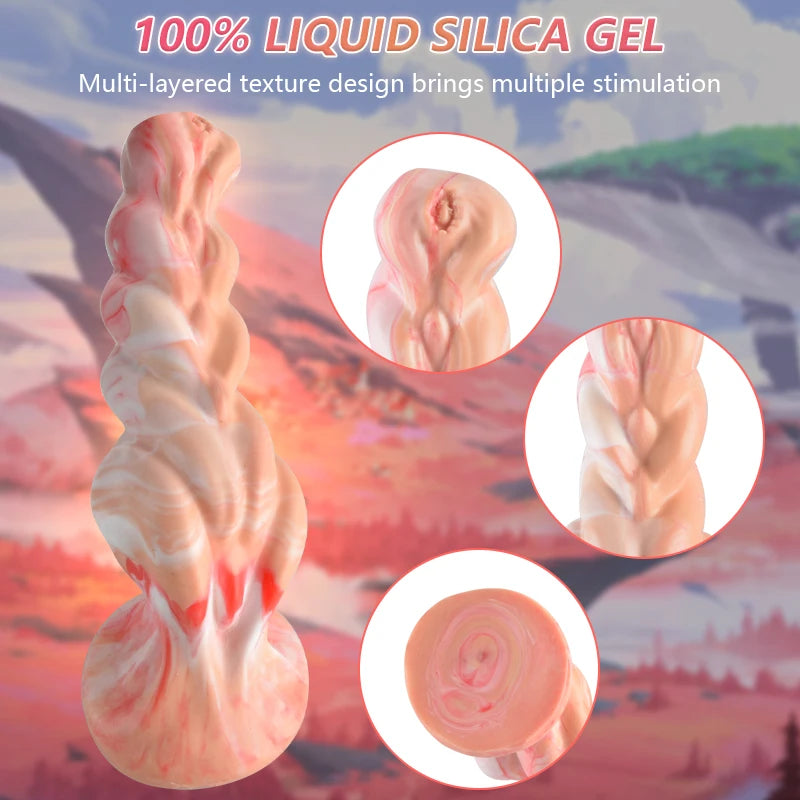 TwistBeast X – Monster Spiral Dildo with Suction Base & Stretch Challenge 🐍💦🔗