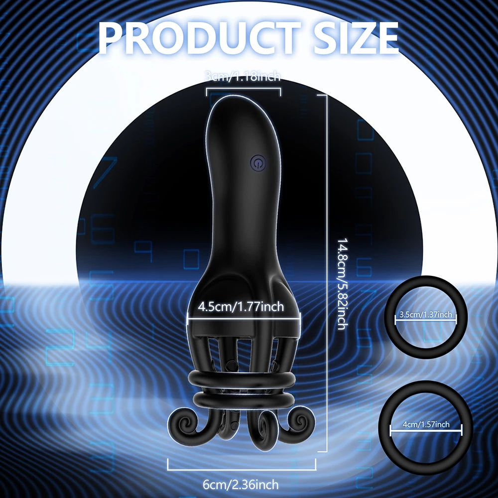 VibeWrap Glans Trainer β Vibrating Penis Ring Stimulator π₯ππ