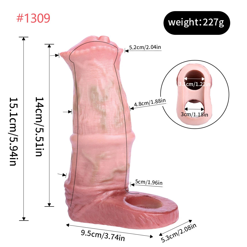 MegaGrip – Thick Boost Vein Sleeve with Ball Harness