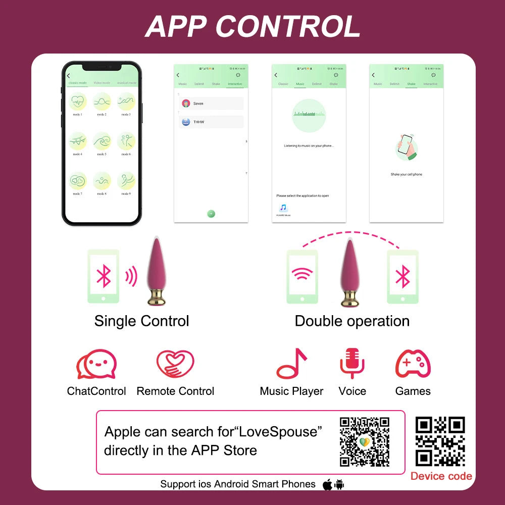VelvetSync β Smartphone-Controlled Plug with Deep Pulse Power π±ππ