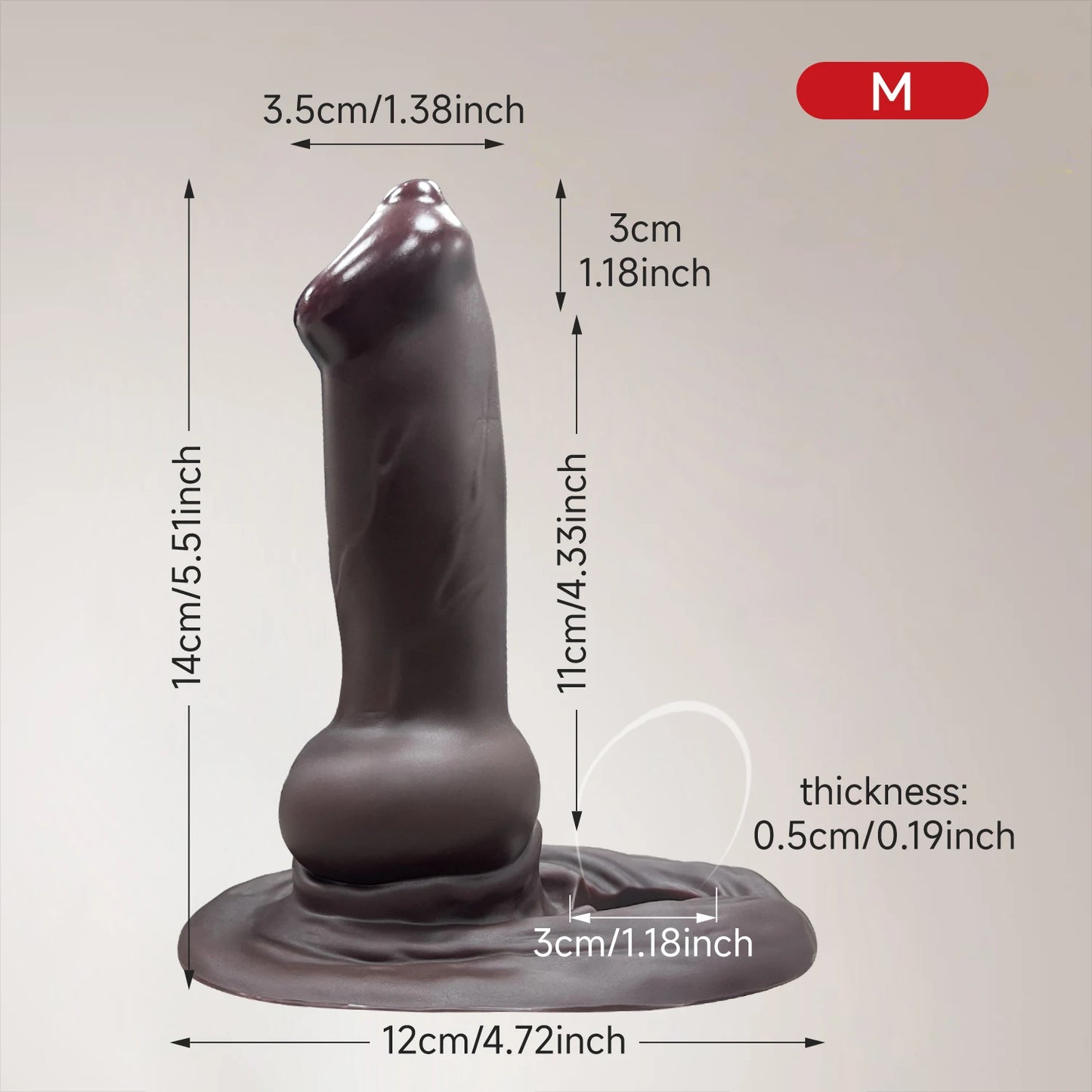 DeepStretch Supreme Cock Sleeve with Testicle Harness 🍫🔥