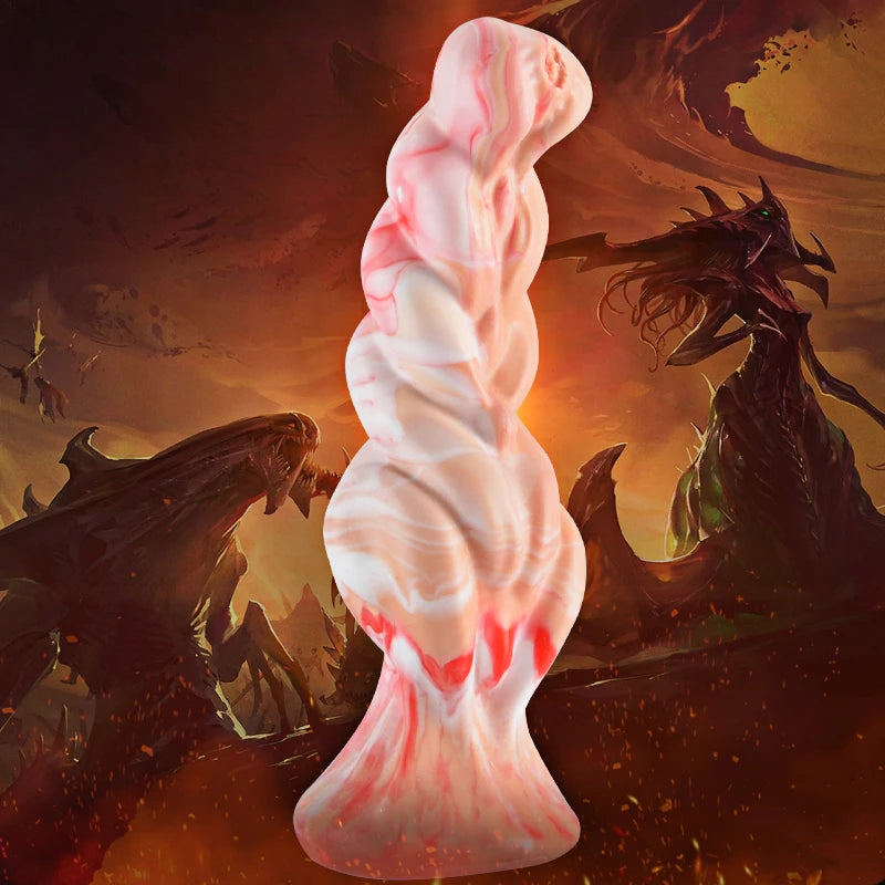 TwistBeast X – Monster Spiral Dildo with Suction Base & Stretch Challenge 🐍💦🔗