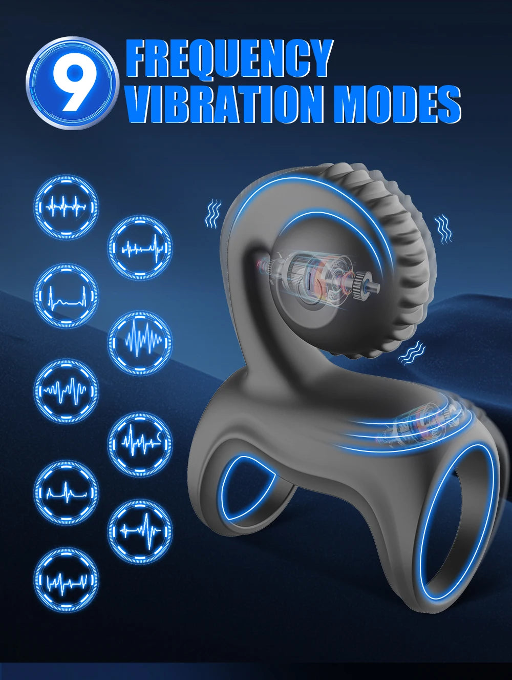 TurboGrip 2-in-1 Vibrating Cock Ring 🔥