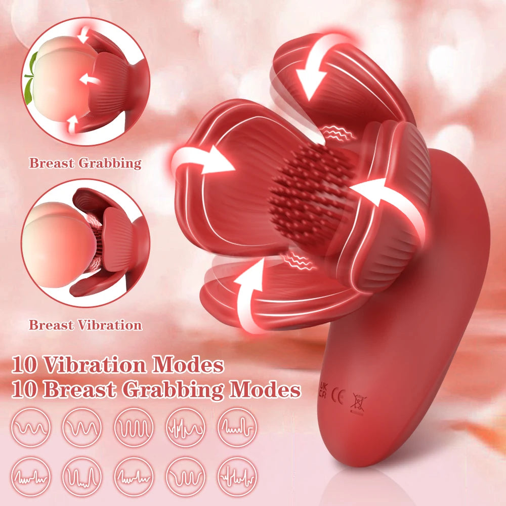 Petal Grip Breast Massager 🌸💓